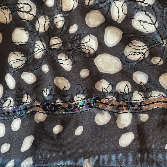 LAPIS Anthropologie Gray White Black Strapless Maxi Dress Size One Size - Picture 12 of 13